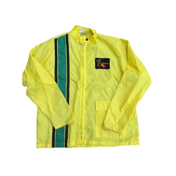 Vintage 1970s Ebert Enterprises Mustang Cobra Racing Jacket Size Large - Picture 1 of 6
